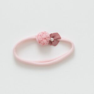 Faixinha para Bebê - Rosa Bebê Pompom