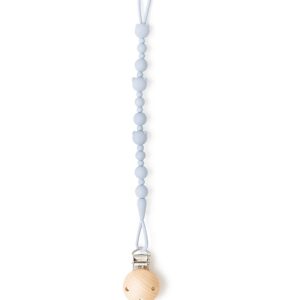 Prendedor de Chupeta de Madeira e Silicone – Azul